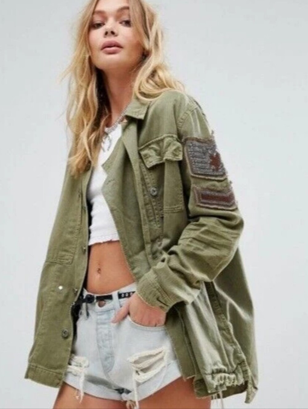 Free People Utility Patch Jacket